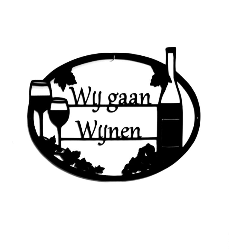 Wij gaan wijnen (zwart)