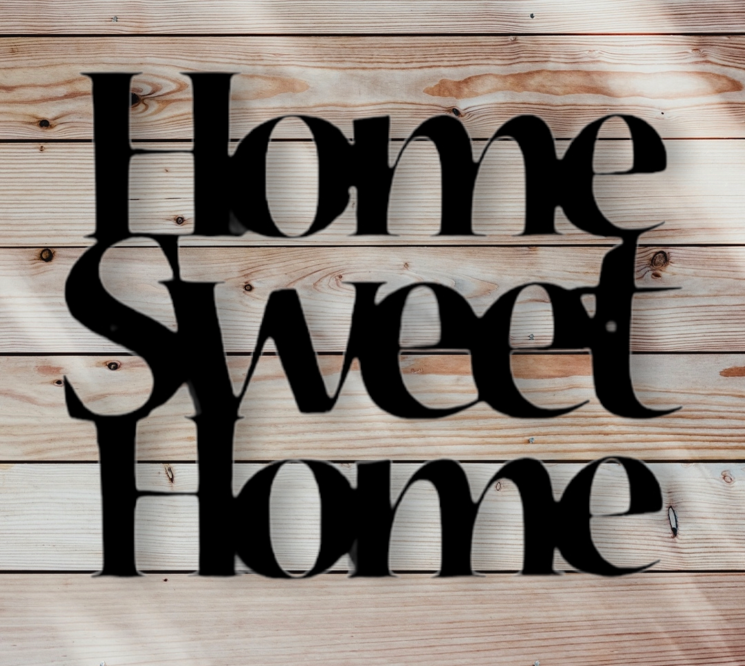 Home sweet home nr. 1 (zwart) - Afbeelding 2