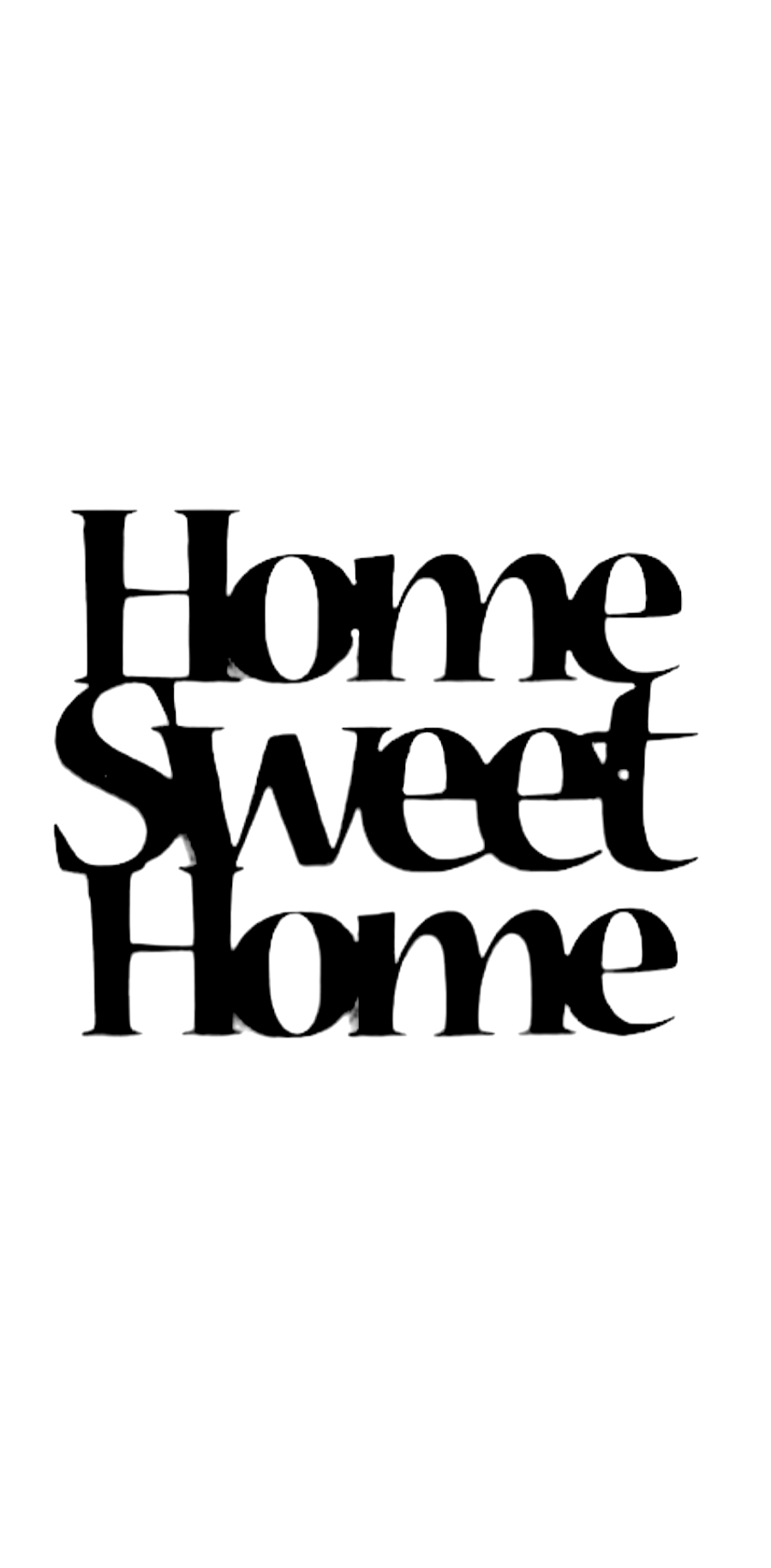 Home sweet home nr. 1 (zwart)
