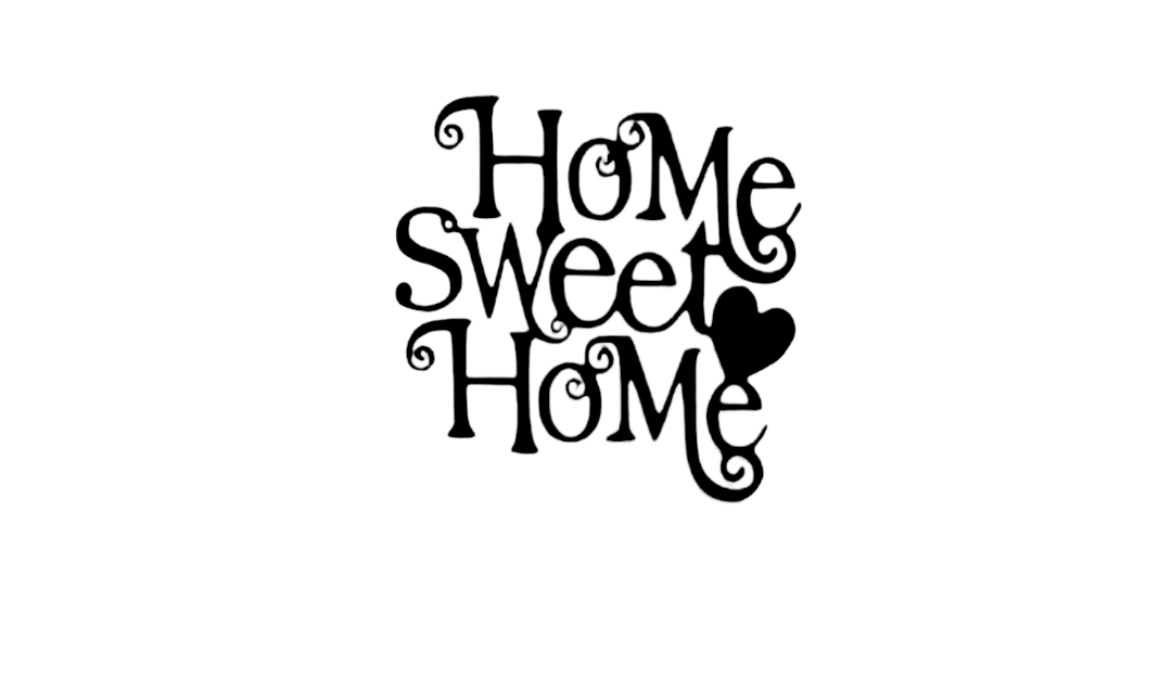 Home sweet home nr. 2 (zwart)