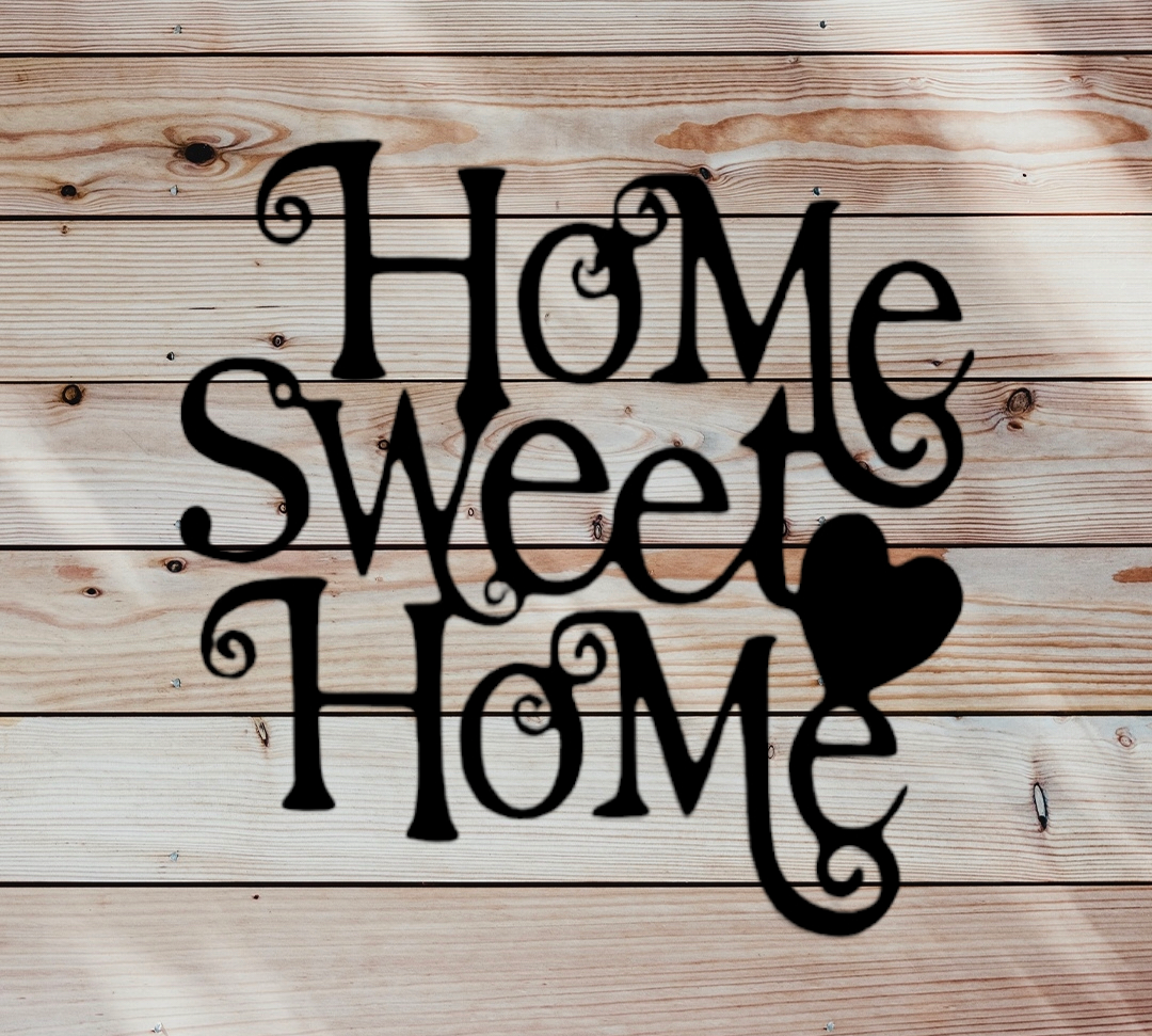 Home sweet home nr. 2 (zwart) - Afbeelding 2