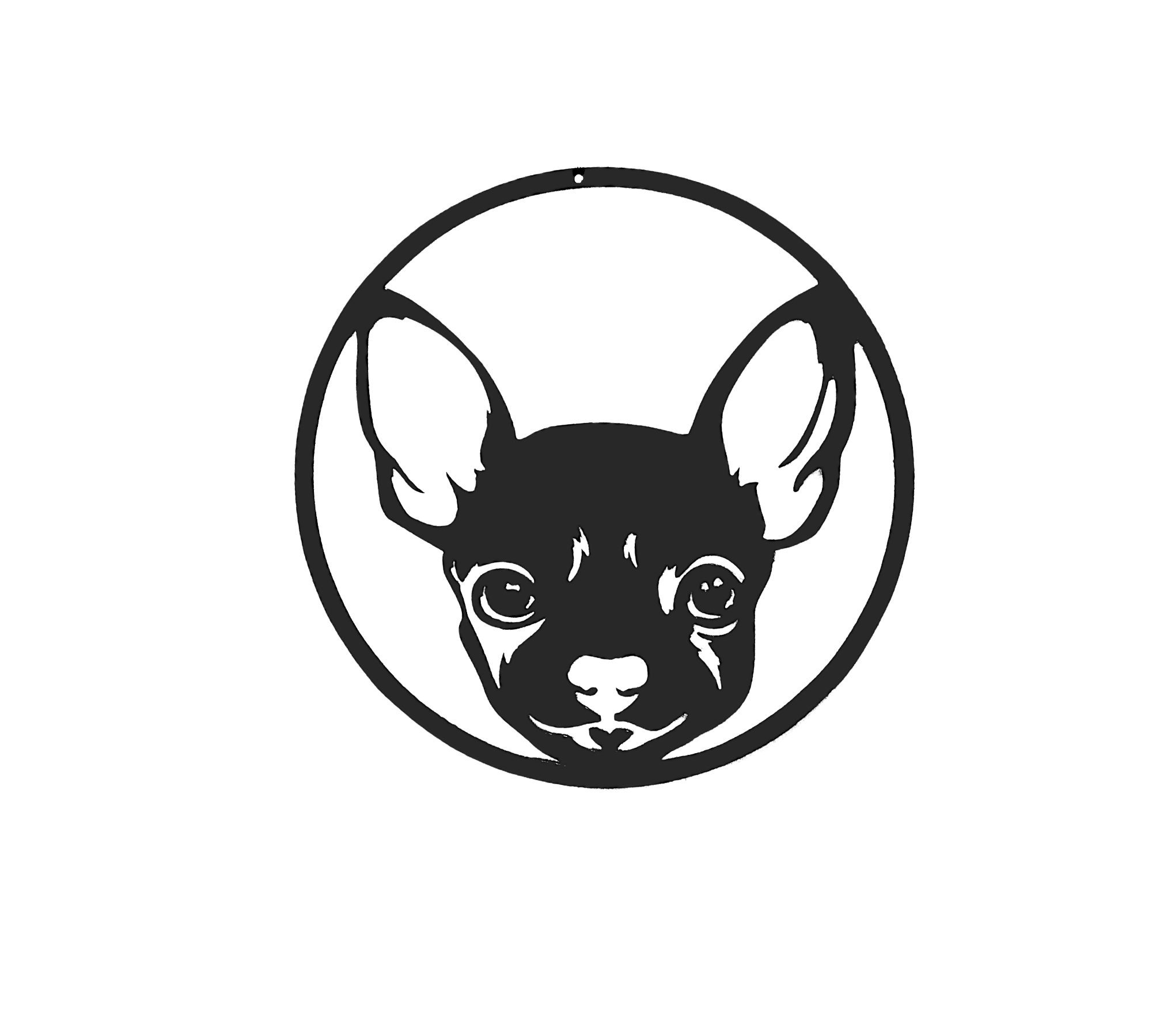 Chihuahua hanger nr. 1 (zwart)