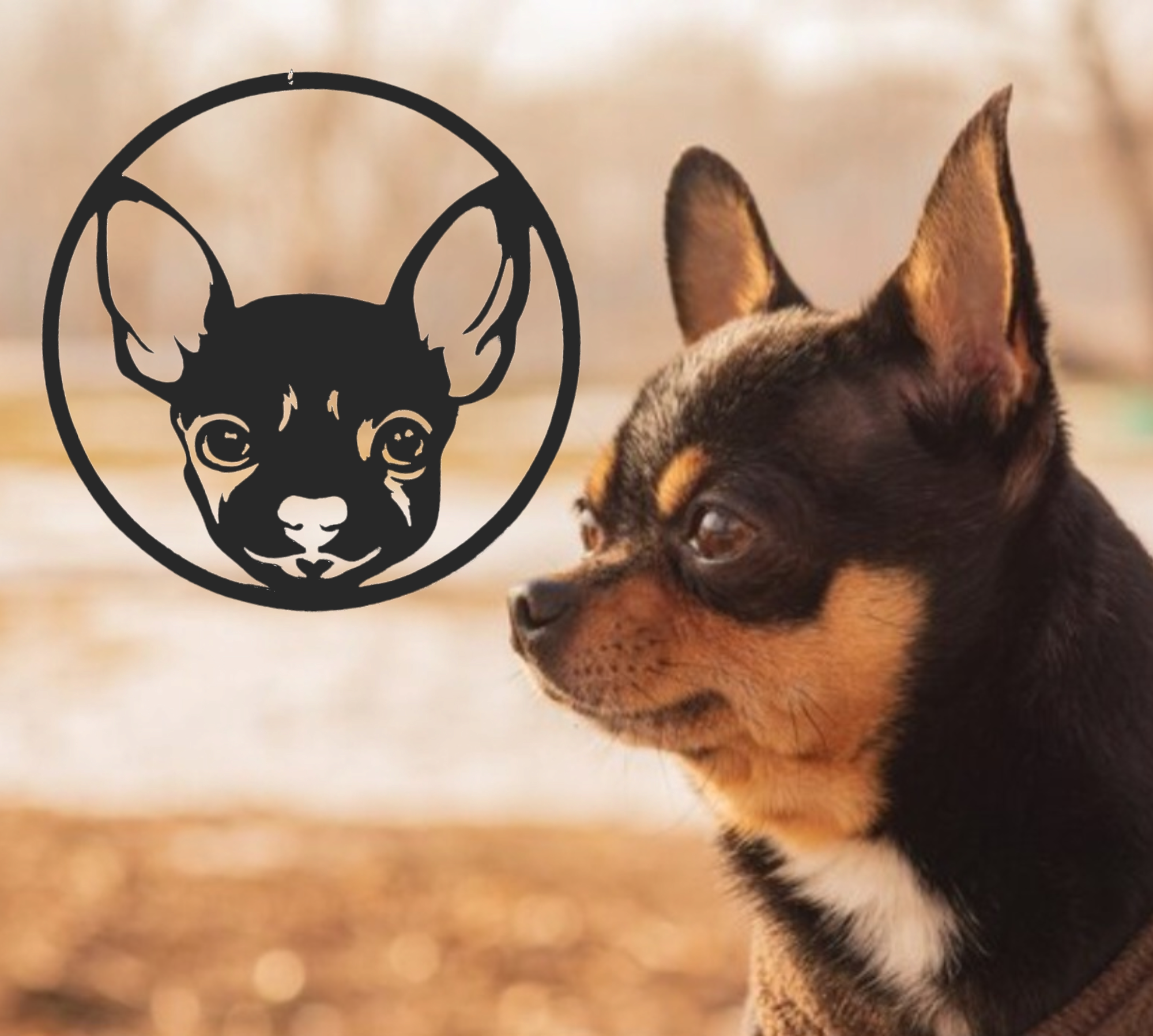 Chihuahua hanger nr. 1 (zwart) - Afbeelding 3