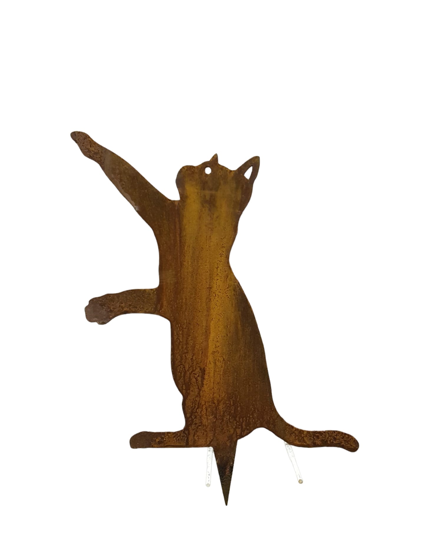 Metalen kat tuindecoratie voor tuin