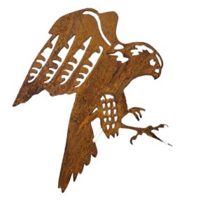 Metalen Valk tuindecoratie voor tuin of boom