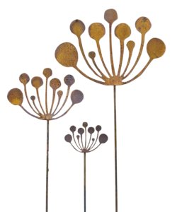 Metalen bloemen op stang tuindecoratie voor tuin