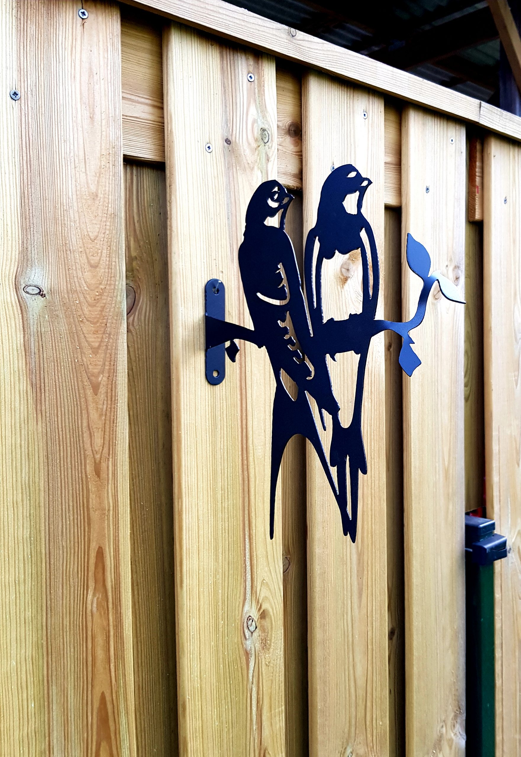 Zwaluwen voor schutting (zwart) - Afbeelding 3