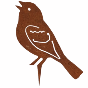 Metalen mus tuindecoratie voor tuin of boom