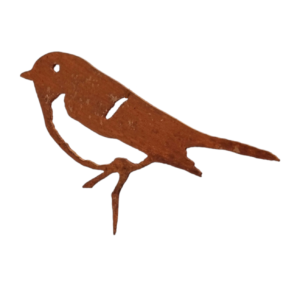 Metalen Roodborst tuindecoratie voor tuin of boom