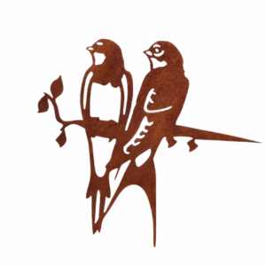 Metalen zwaluwen tuindecoratie voor tuin of boom