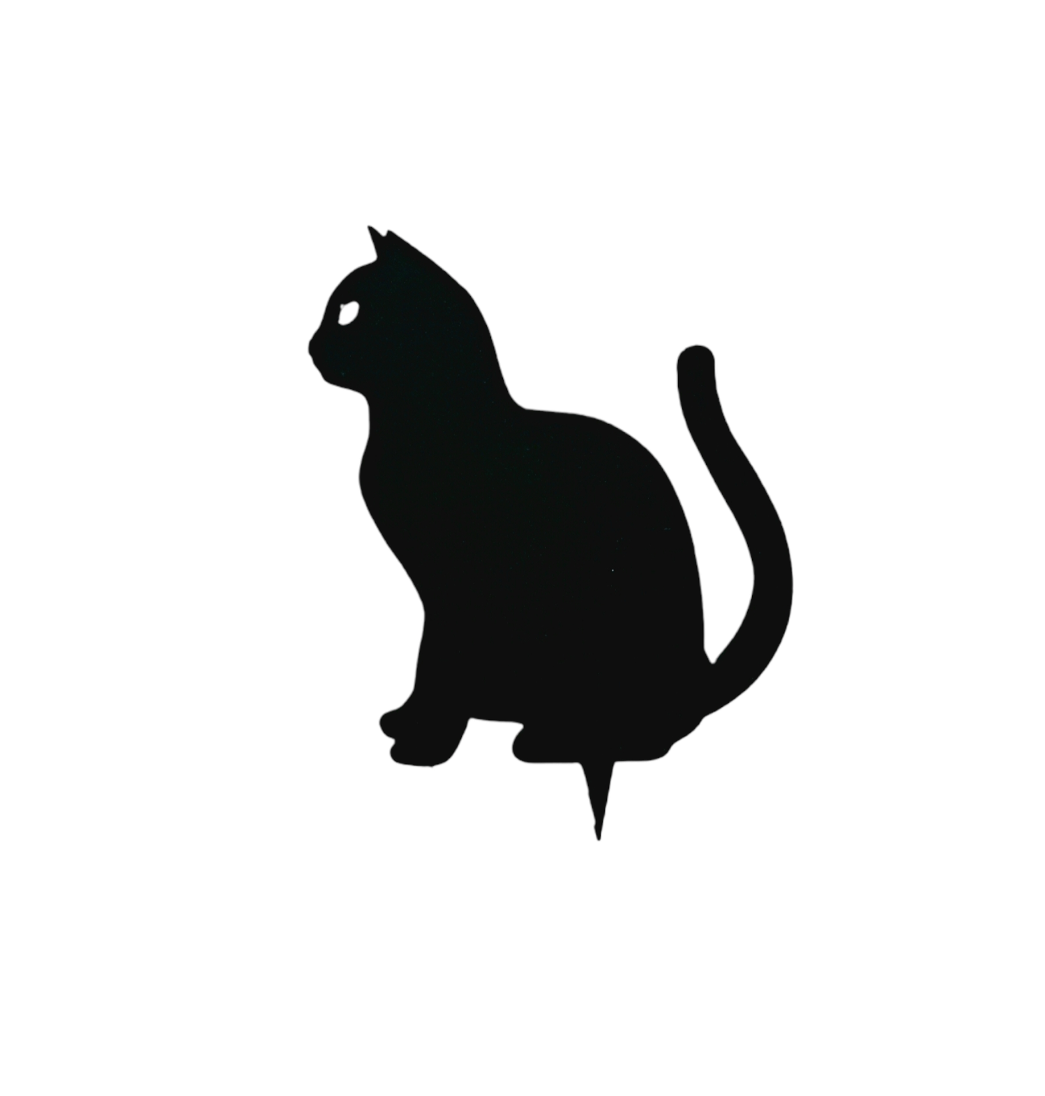 Kat nr. 4 zittend (zwart)