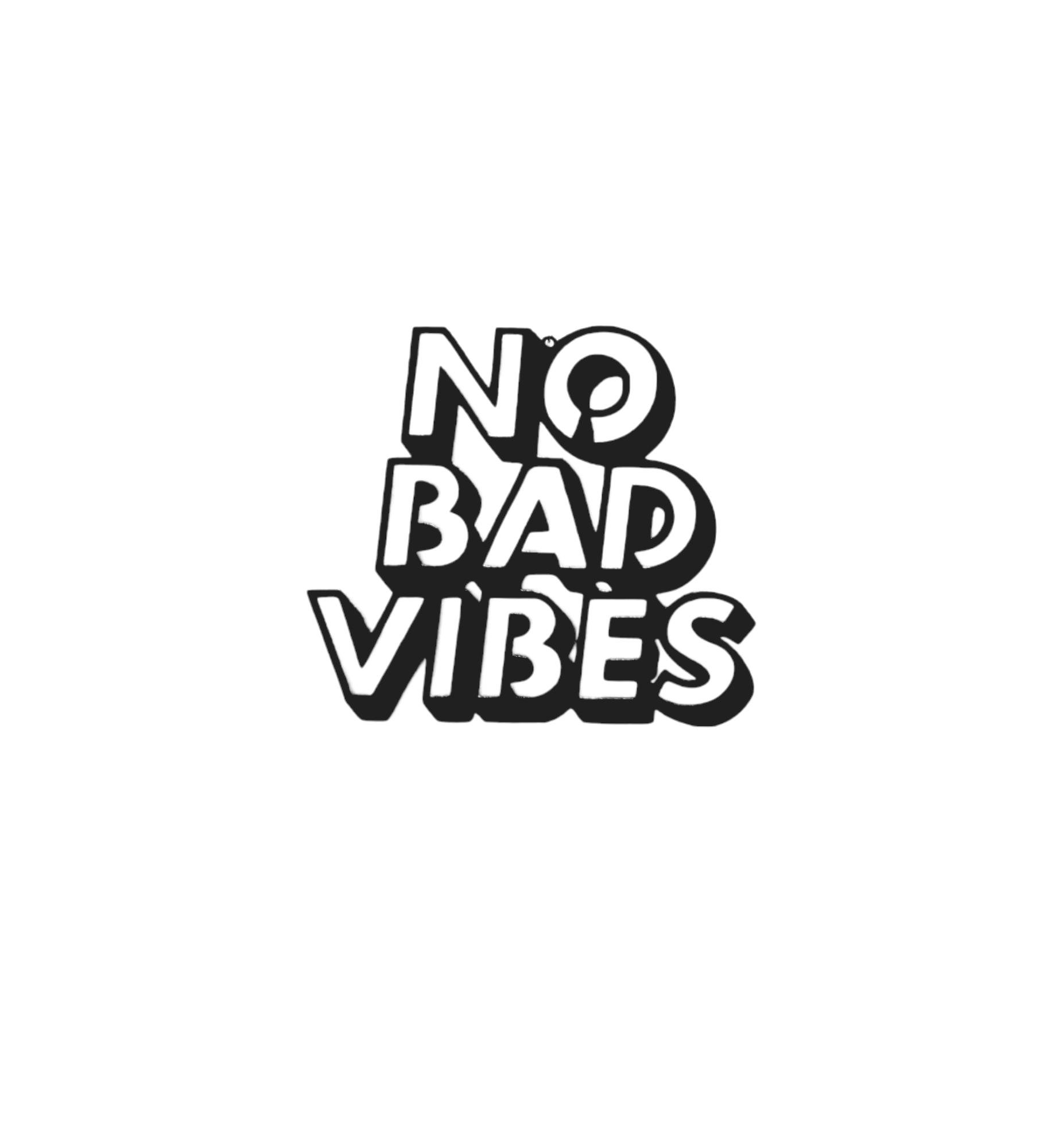 No bad vibes (zwart)