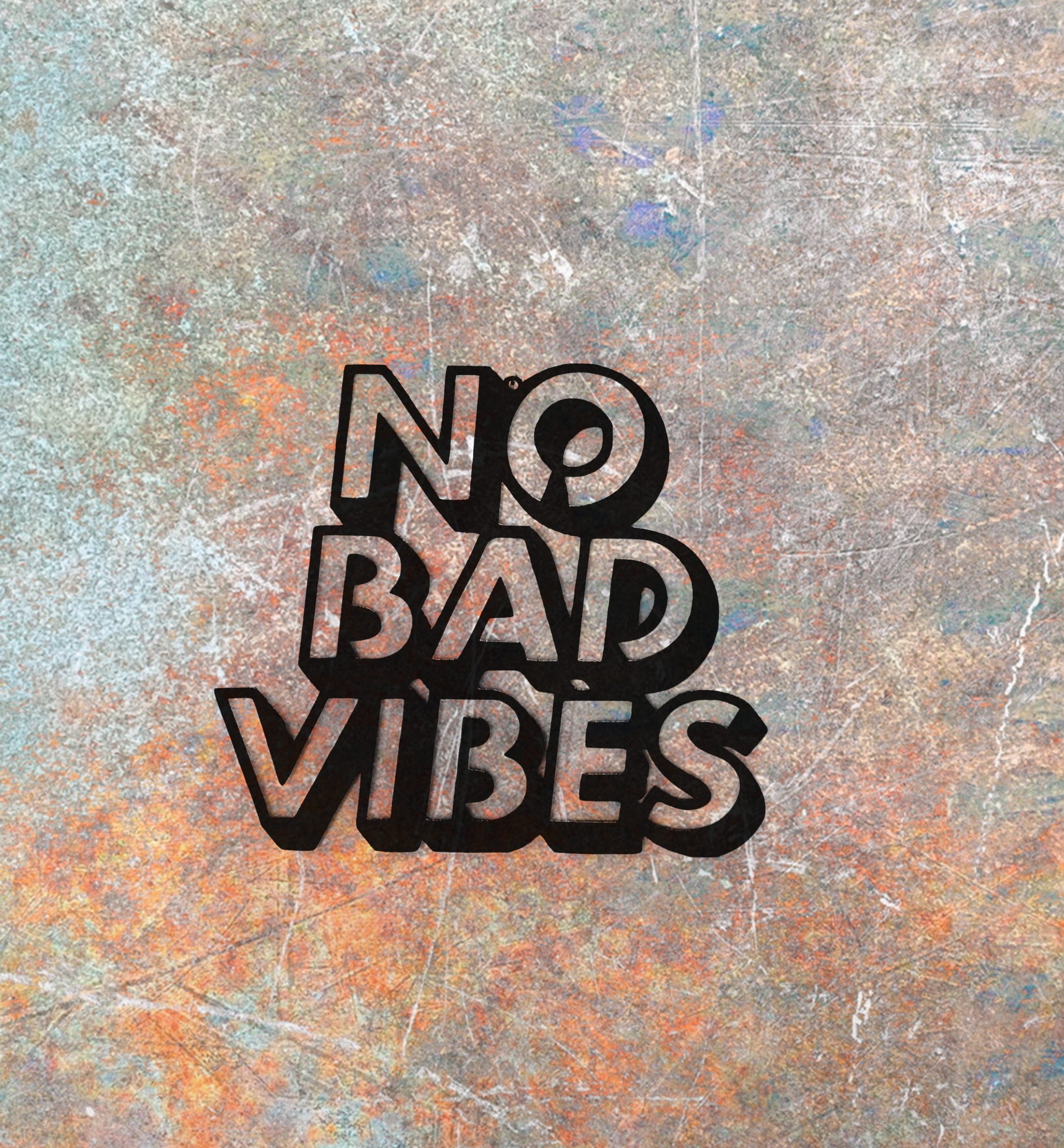 No bad vibes (zwart) - Afbeelding 2
