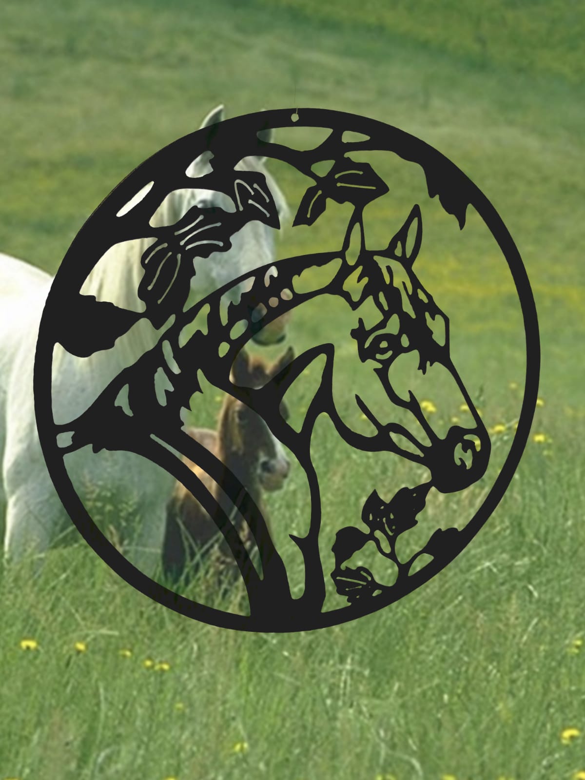 Paardenhoofd nr. 3 (zwart) - Afbeelding 2