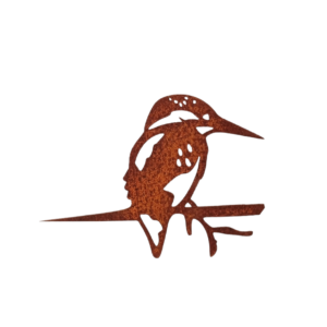 Metalen ijsvogel tuindecoratie voor tuin of boom