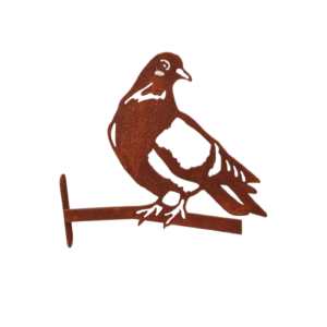 Metalen duif tuindecoratie voor tuin of schutting