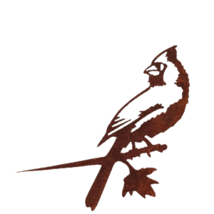 Metalen Cardinal tuindecoratie voor tuin of boom