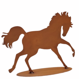 metalen decoratie paard tuin
