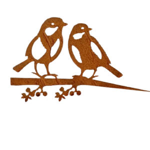 metalen decoratie vogel tuin koolmees