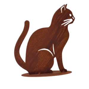 metalen decoratie kat tuin