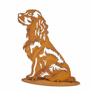 metalen decoratie hond tuin cocker spaniel